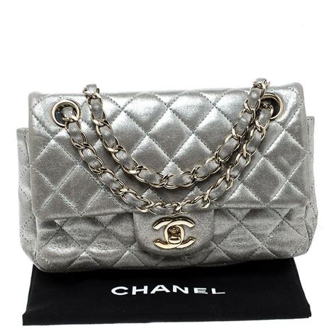 chanel silver mini|chanel mini price.